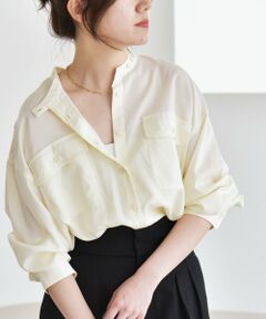 SHIPS / シップス シャツ・ブラウス | quaranciel:〈手洗い可能〉ドレッシー ワーク ポケット シャツ