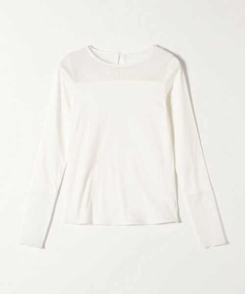 SHIPS / シップス Tシャツ | quaranciel:〈手洗い可能〉チュール レイヤード カットソー | 詳細7