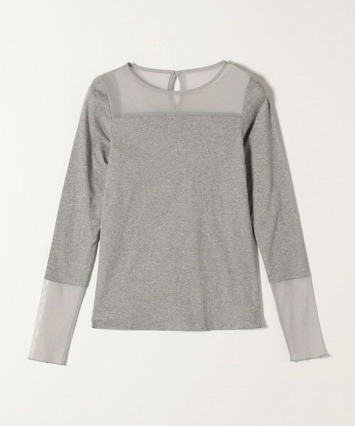 SHIPS / シップス Tシャツ | quaranciel:〈手洗い可能〉チュール レイヤード カットソー | 詳細16