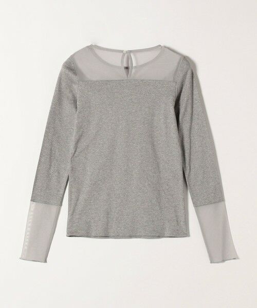 SHIPS / シップス Tシャツ | quaranciel:〈手洗い可能〉チュール レイヤード カットソー | 詳細17