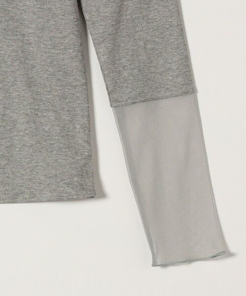 SHIPS / シップス Tシャツ | quaranciel:〈手洗い可能〉チュール レイヤード カットソー | 詳細20