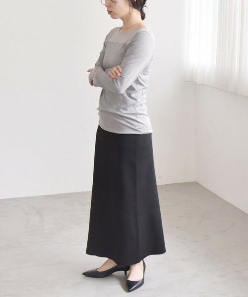 SHIPS / シップス Tシャツ | quaranciel:〈手洗い可能〉チュール レイヤード カットソー | 詳細10