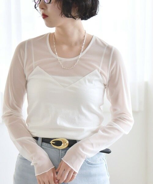 SHIPS / シップス Tシャツ | quaranciel:〈手洗い可能〉ベアデザイン チュール カットソー | 詳細3