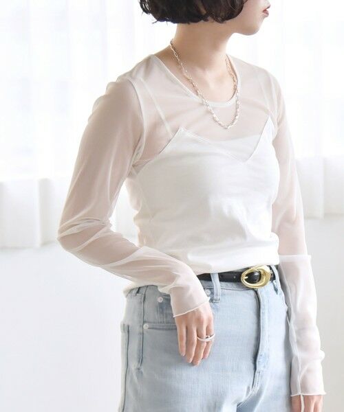 SHIPS / シップス Tシャツ | quaranciel:〈手洗い可能〉ベアデザイン チュール カットソー | 詳細4