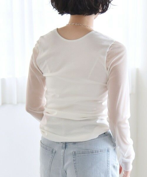 SHIPS / シップス Tシャツ | quaranciel:〈手洗い可能〉ベアデザイン チュール カットソー | 詳細6