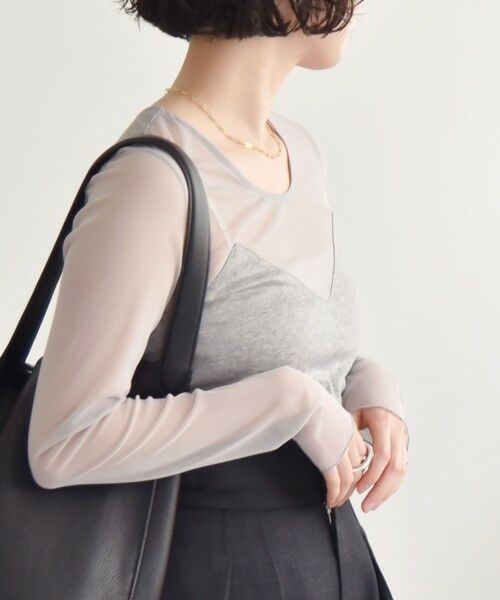 SHIPS / シップス Tシャツ | quaranciel:〈手洗い可能〉ベアデザイン チュール カットソー | 詳細13