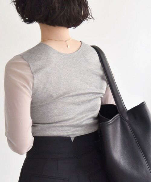 SHIPS / シップス Tシャツ | quaranciel:〈手洗い可能〉ベアデザイン チュール カットソー | 詳細14