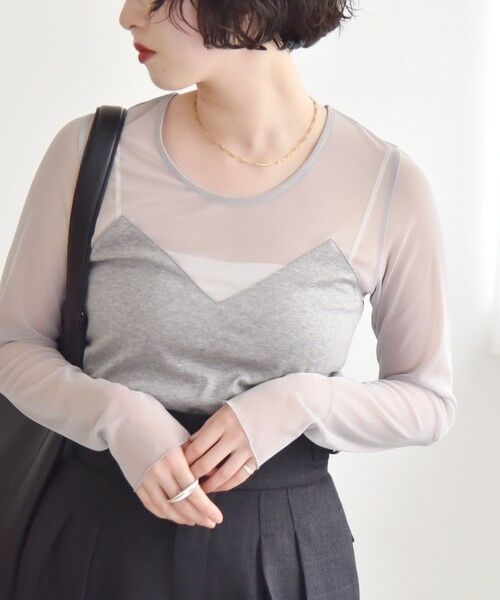 SHIPS / シップス Tシャツ | quaranciel:〈手洗い可能〉ベアデザイン チュール カットソー | 詳細15