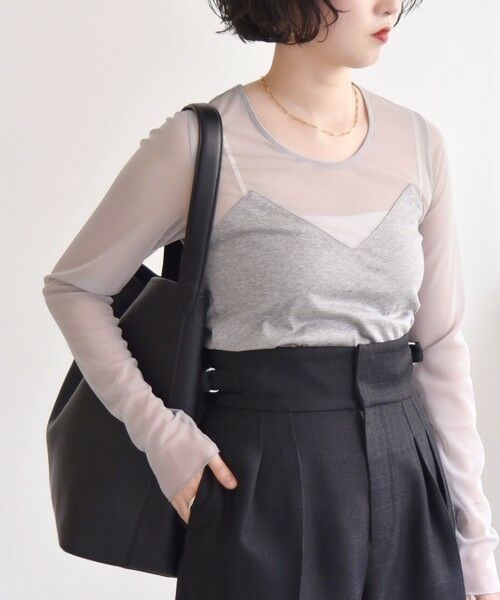 SHIPS / シップス Tシャツ | quaranciel:〈手洗い可能〉ベアデザイン チュール カットソー | 詳細16