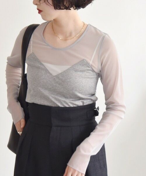 SHIPS / シップス Tシャツ | quaranciel:〈手洗い可能〉ベアデザイン チュール カットソー | 詳細12