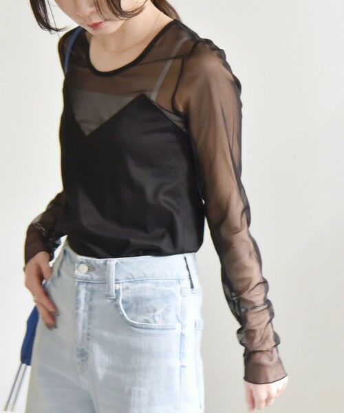 SHIPS / シップス Tシャツ | quaranciel:〈手洗い可能〉ベアデザイン チュール カットソー | 詳細25