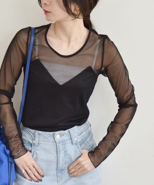 SHIPS / シップス Tシャツ | quaranciel:〈手洗い可能〉ベアデザイン チュール カットソー | 詳細26