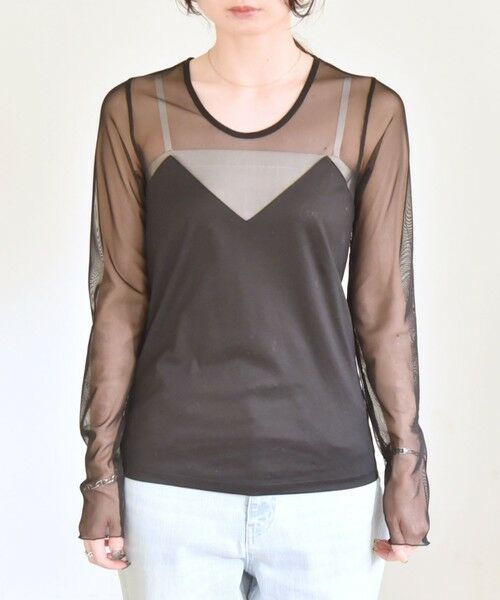 SHIPS / シップス Tシャツ | quaranciel:〈手洗い可能〉ベアデザイン チュール カットソー | 詳細28