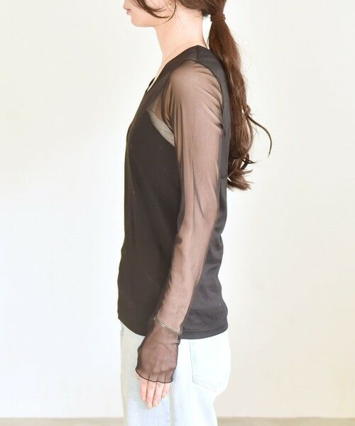 SHIPS / シップス Tシャツ | quaranciel:〈手洗い可能〉ベアデザイン チュール カットソー | 詳細29