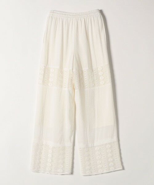 SHIPS / シップス その他パンツ | quaranciel:〈手洗い可能〉クロシェ レース イージー パンツ | 詳細10