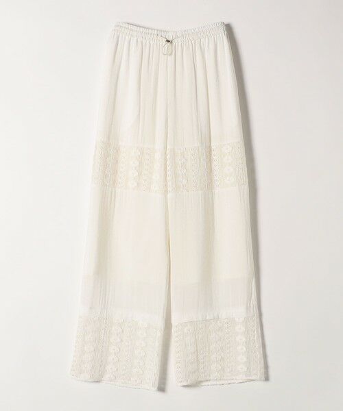 SHIPS / シップス その他パンツ | quaranciel:〈手洗い可能〉クロシェ レース イージー パンツ | 詳細9