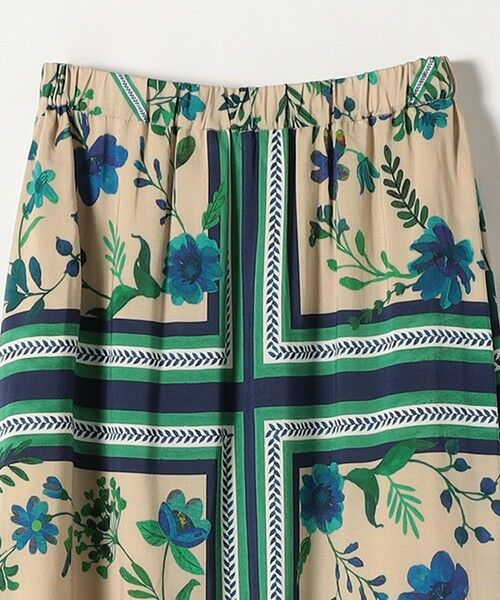 SHIPS / シップス ミニ・ひざ丈スカート | quaranciel: SPRINTEX フラワーパネル柄 スカーフ フレア スカート | 詳細14