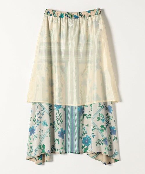 SHIPS / シップス ミニ・ひざ丈スカート | quaranciel: SPRINTEX フラワーパネル柄 スカーフ フレア スカート | 詳細18