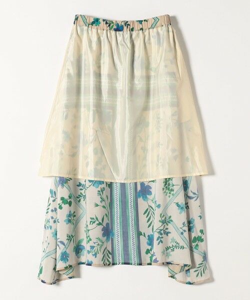 SHIPS / シップス ミニ・ひざ丈スカート | quaranciel: SPRINTEX フラワーパネル柄 スカーフ フレア スカート | 詳細19