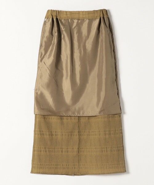 SHIPS / シップス ロング・マキシ丈スカート | quaranciel:〈洗濯機可能〉シャーリング ボーダー Iライン スカート | 詳細26