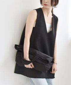 SHIPS / シップス ベスト | quaranciel: バスケット Aライン フリンジ ベスト