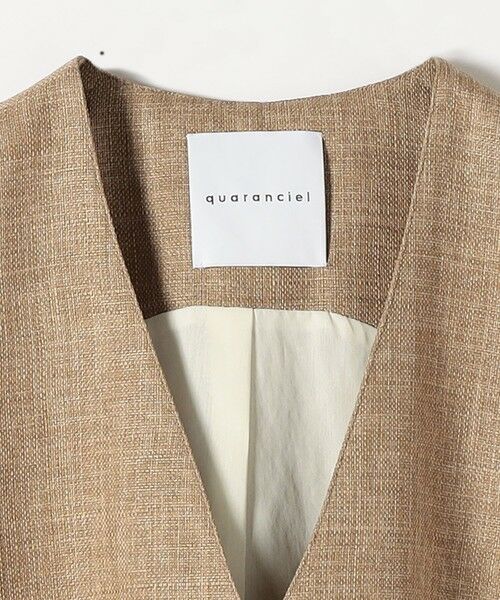 SHIPS / シップス ベスト | quaranciel: バスケット Aライン フリンジ ベスト | 詳細22