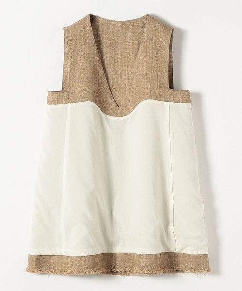 SHIPS / シップス ベスト | quaranciel: バスケット Aライン フリンジ ベスト | 詳細25