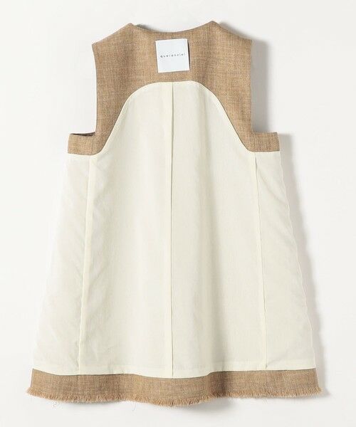 SHIPS / シップス ベスト | quaranciel: バスケット Aライン フリンジ ベスト | 詳細26