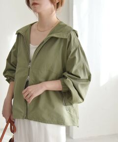 SHIPS / シップス ブルゾン | quaranciel:〈洗濯機可能〉ライト フーディー ナイロン ダブルジップ ブルゾン