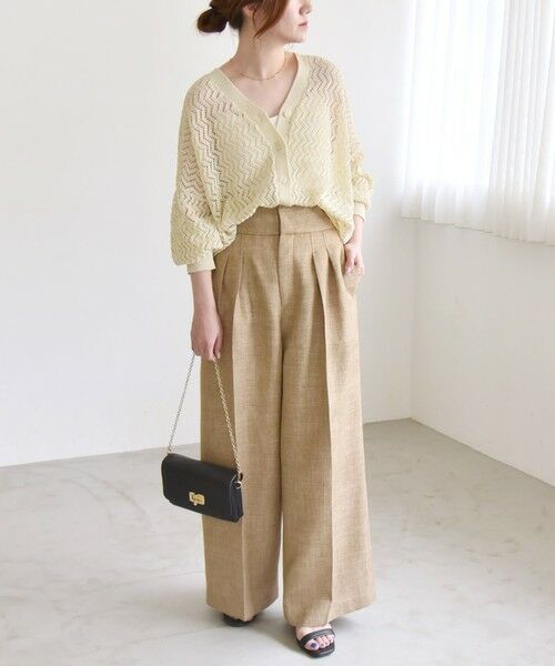 SHIPS / シップス カーディガン・ボレロ | quaranciel:〈手洗い可能〉バルキーレース ドルマン スリーブ カーディガン | 詳細1