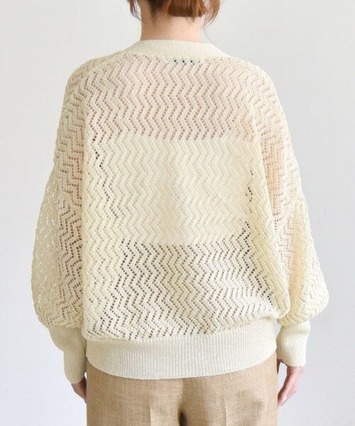 SHIPS / シップス カーディガン・ボレロ | quaranciel:〈手洗い可能〉バルキーレース ドルマン スリーブ カーディガン | 詳細11