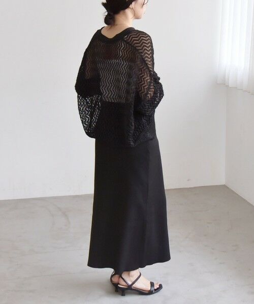 SHIPS / シップス カーディガン・ボレロ | quaranciel:〈手洗い可能〉バルキーレース ドルマン スリーブ カーディガン | 詳細17