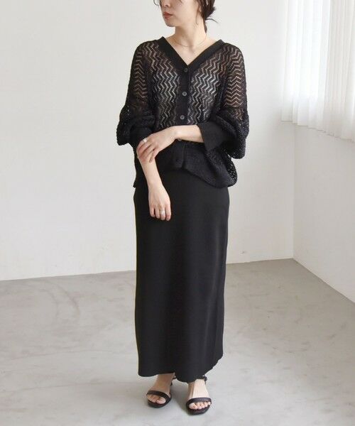 SHIPS / シップス カーディガン・ボレロ | quaranciel:〈手洗い可能〉バルキーレース ドルマン スリーブ カーディガン | 詳細16