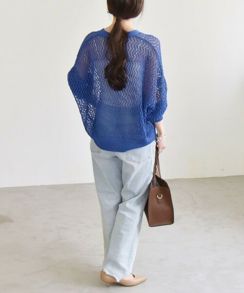 SHIPS / シップス カーディガン・ボレロ | quaranciel:〈手洗い可能〉バルキーレース ドルマン スリーブ カーディガン | 詳細26