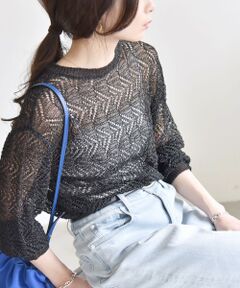 SHIPS / シップス ニット・セーター | quaranciel:〈手洗い可能〉バルキー レース ニット