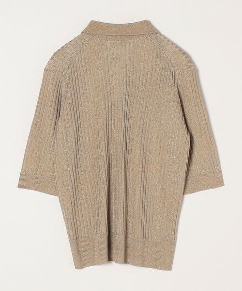 SHIPS / シップス ニット・セーター | quaranciel:〈手洗い可能〉シアー ラメ ポロ リブ ニット プルオーバー | 詳細16