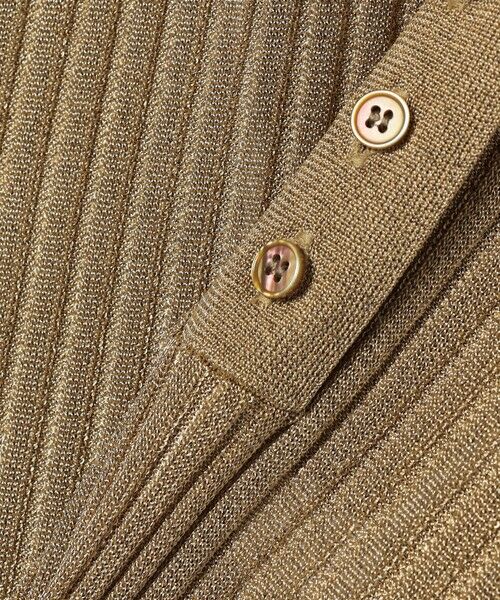 SHIPS / シップス ニット・セーター | quaranciel:〈手洗い可能〉シアー ラメ ポロ リブ ニット プルオーバー | 詳細20