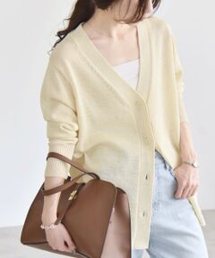 SHIPS / シップス カーディガン・ボレロ | quaranciel:〈手洗い可能〉バルキー Vネック ガウン カーディガン