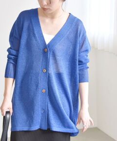 SHIPS / シップス カーディガン・ボレロ | quaranciel:〈手洗い可能〉バルキー Vネック ガウン カーディガン