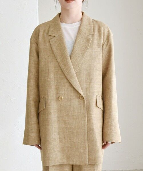 SHIPS / シップス テーラードジャケット | quaranciel: バスケット ダブル テーラード オーバー ジャケット | 詳細17