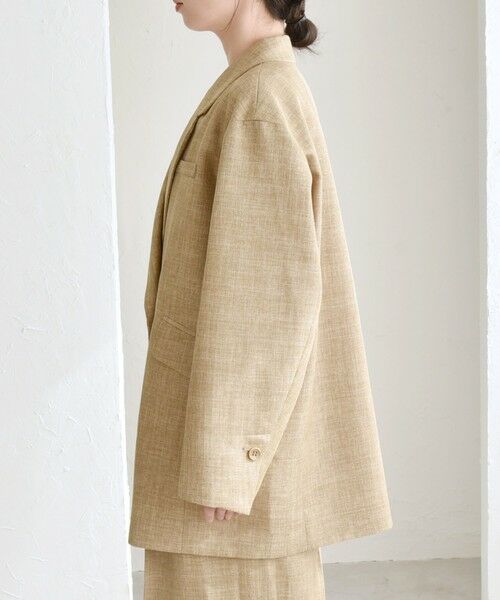 SHIPS / シップス テーラードジャケット | quaranciel: バスケット ダブル テーラード オーバー ジャケット | 詳細18