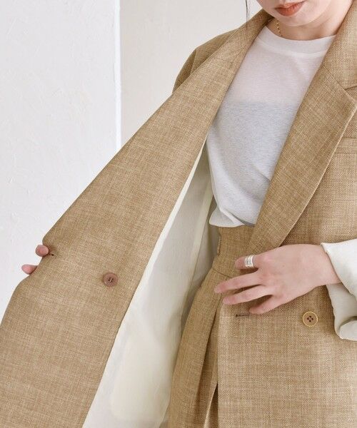 SHIPS / シップス テーラードジャケット | quaranciel: バスケット ダブル テーラード オーバー ジャケット | 詳細22