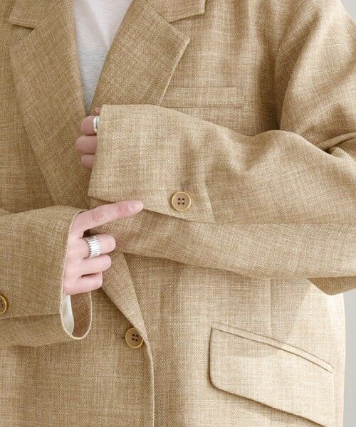 SHIPS / シップス テーラードジャケット | quaranciel: バスケット ダブル テーラード オーバー ジャケット | 詳細24