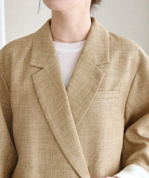SHIPS / シップス テーラードジャケット | quaranciel: バスケット ダブル テーラード オーバー ジャケット | 詳細25