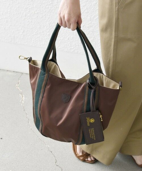 SHIPS / シップス トートバッグ | 【SHIPS any別注】Folna: 2WAY ライン ナイロン トート バッグ | 詳細7