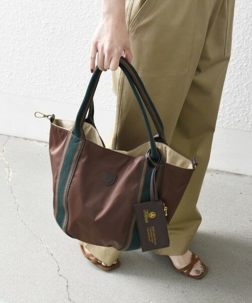 SHIPS / シップス トートバッグ | 【SHIPS any別注】Folna: 2WAY ライン ナイロン トート バッグ | 詳細8