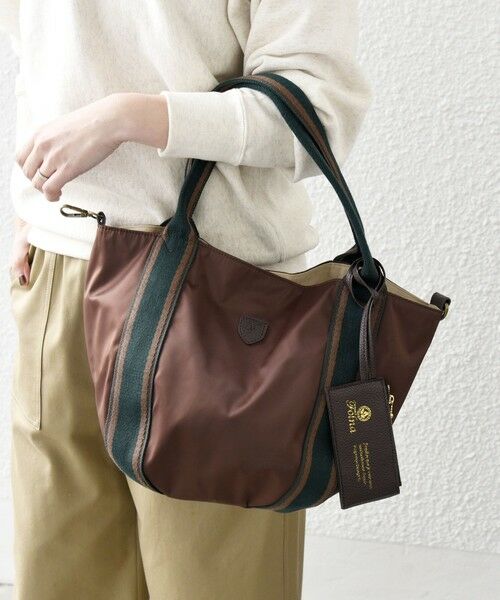 SHIPS / シップス トートバッグ | 【SHIPS any別注】Folna: 2WAY ライン ナイロン トート バッグ | 詳細10
