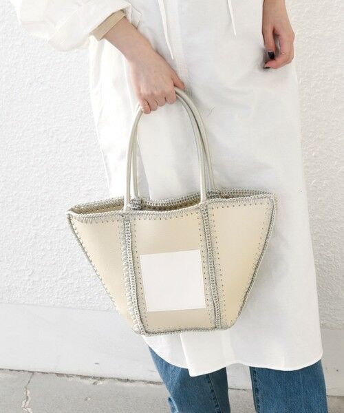 SHIPS / シップス トートバッグ | SHIPS any: ステッチ エンブロイダリー ポケット トートバッグ | 詳細2