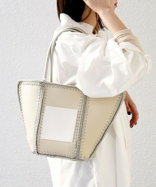 SHIPS / シップス トートバッグ | SHIPS any: ステッチ エンブロイダリー ポケット トートバッグ | 詳細4