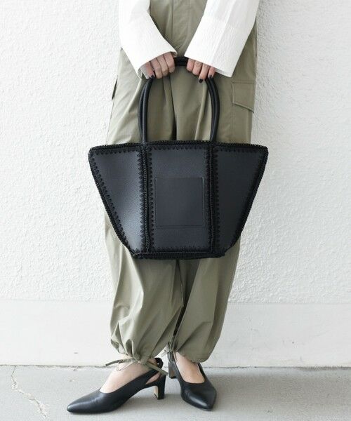 SHIPS / シップス トートバッグ | SHIPS any: ステッチ エンブロイダリー ポケット トートバッグ | 詳細17